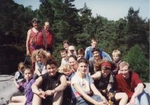 Der erste Kletterausflug im Jahr 1991. Mit auf dem Gipfel Familie Kay, Stefan Holfeld, Familie Bedrich, Steffen Achtmann, Christian Ansel, Kathleen.